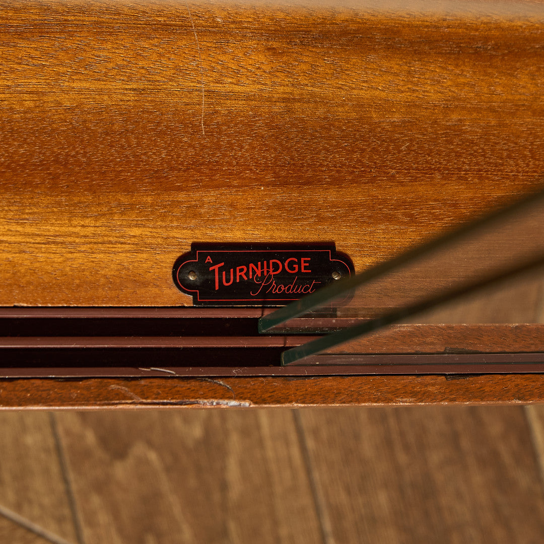 ヴィンテージ ガラスブックケース カスタム アイアン ヘアピンレッグ