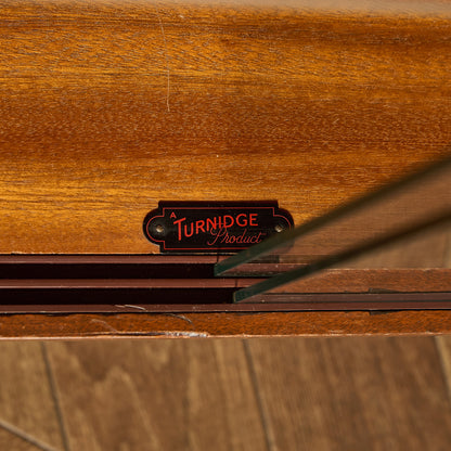 ヴィンテージ ガラスブックケース カスタム アイアン ヘアピンレッグ