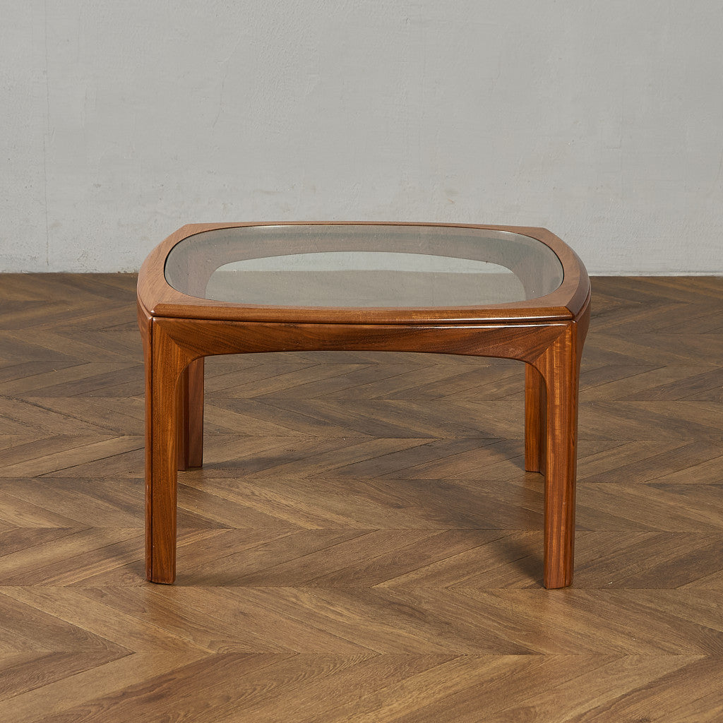 ヴィンテージ スクエア ガラス センターテーブル