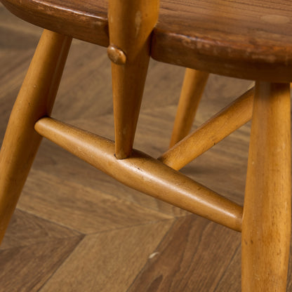 アーコール ERCOL ヴィンテージ クエーカー アームチェア ネイビーブルーラベル #89764