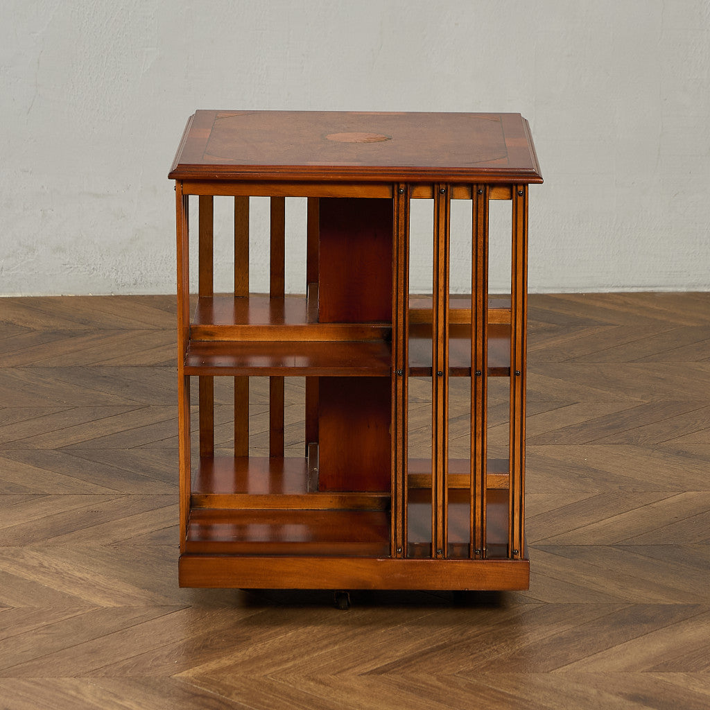 英国 クラシック リボルビング ブックケース