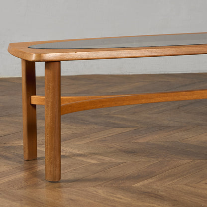 ネイサン Nathan ヴィンテージ スモーク ガラストップ コーヒーテーブル #97348