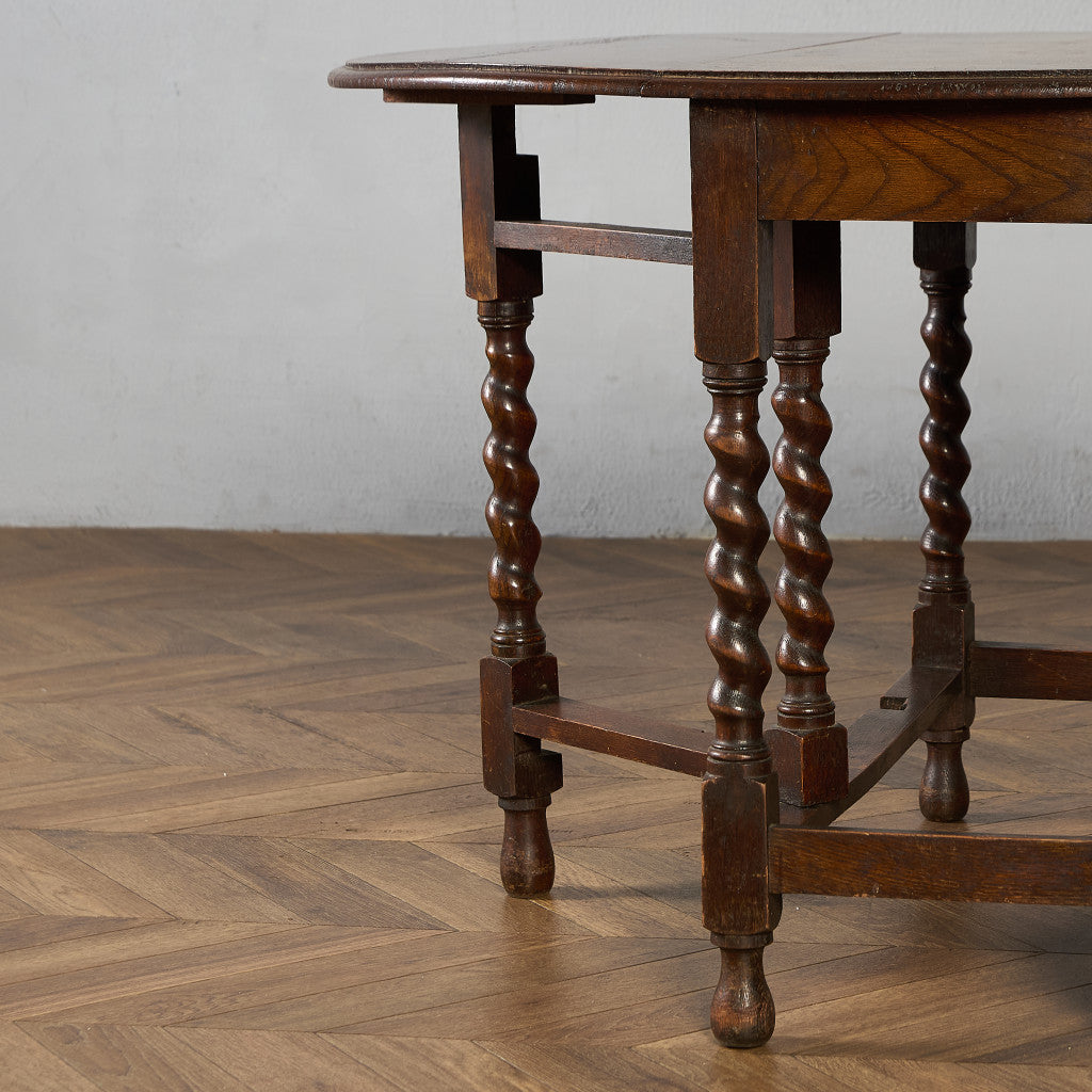 英国 クラシック ドロップリーフ ゲートレッグテーブル #91789