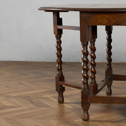 英国 クラシック ドロップリーフ ゲートレッグテーブル #91789