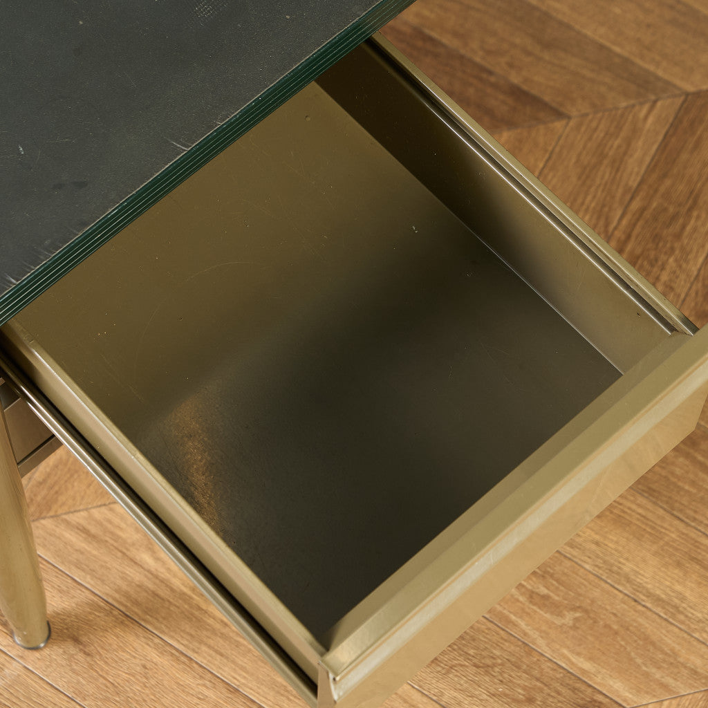 ベルギー ヴィンテージ 片袖 デスク