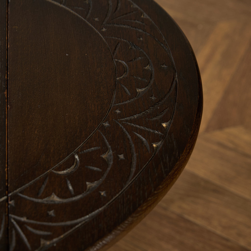 英国 クラシック ターントップ ドロップリーフ サイドテーブル