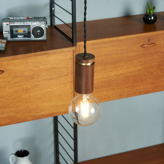LED Nude i pendant lamp / Walnut
