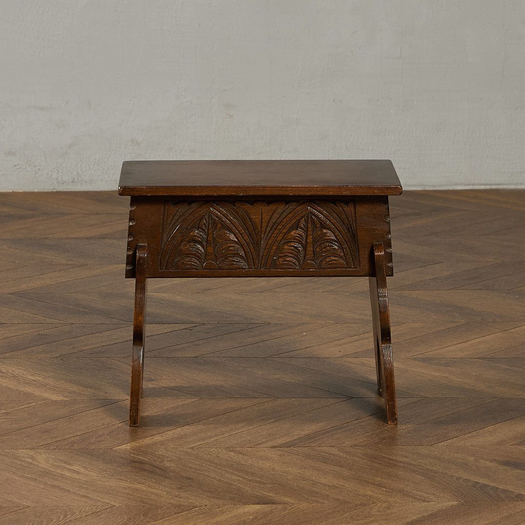 英国 クラシック 収納付 サイドテーブル