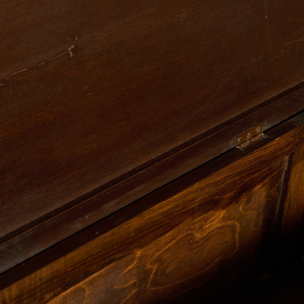 英国 クラシック オーク材 ブランケットボックス