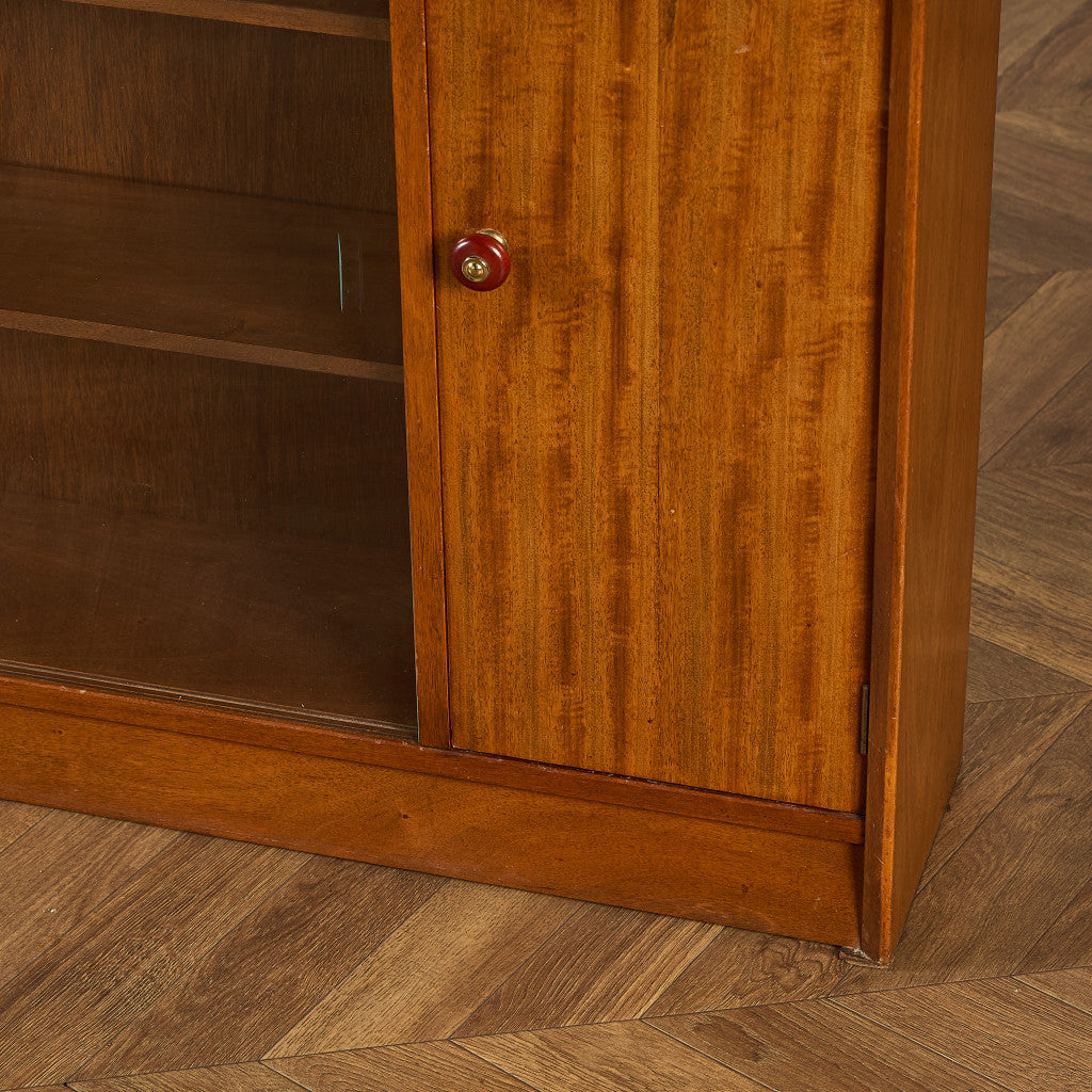 ヴィンテージ ガラス キャビネット 本棚