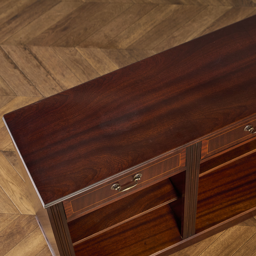 英国 クラシック ワイド オープンシェルフ