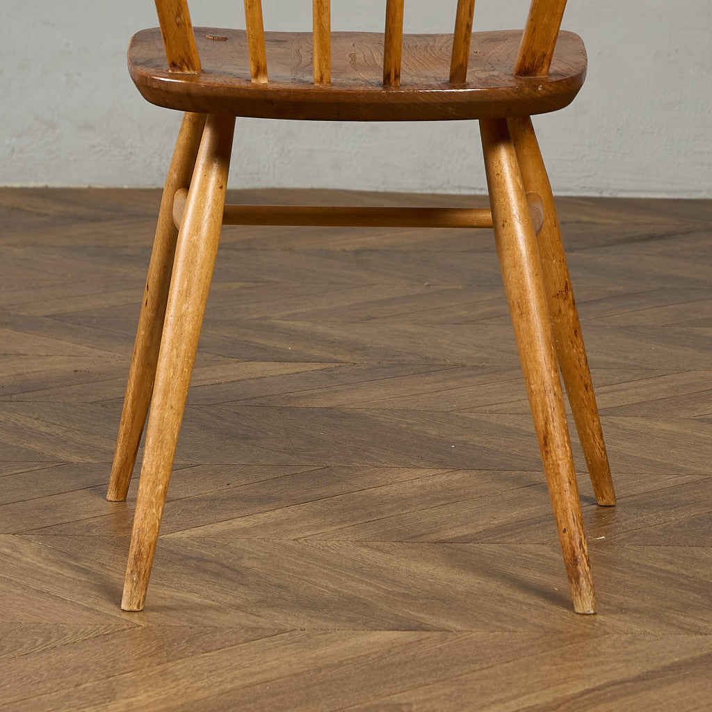 ヴィンテージ 4本 スポーク フープバックチェア ラウンドゴールドラベル