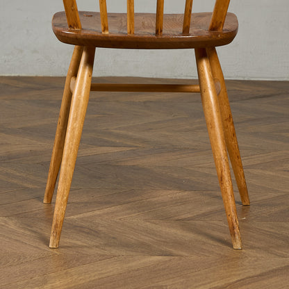 ヴィンテージ 4本 スポーク フープバックチェア ラウンドゴールドラベル