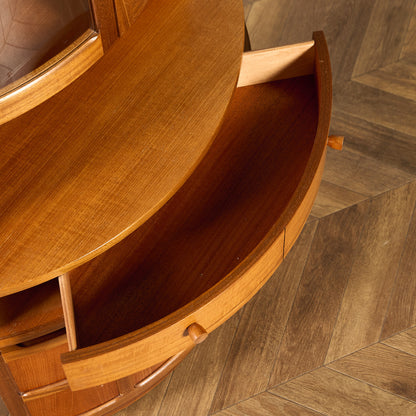 ネイサン Nathan 十字扉 ヴィンテージ トール コーナーキャビネット #95517