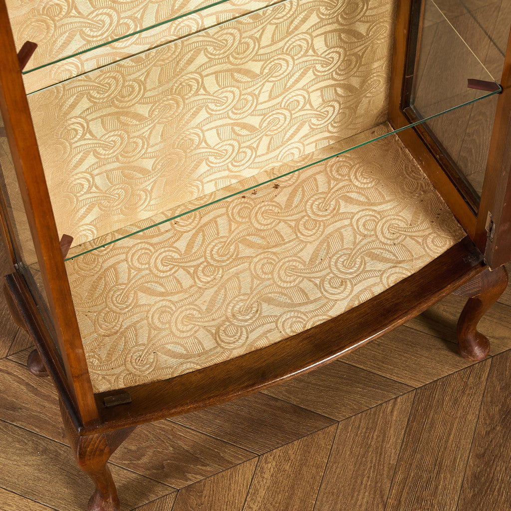 英国 クラシック ディスプレイ ガラス キャビネット