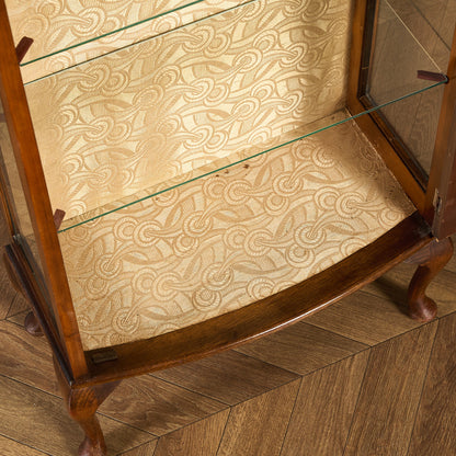 英国 クラシック ディスプレイ ガラス キャビネット