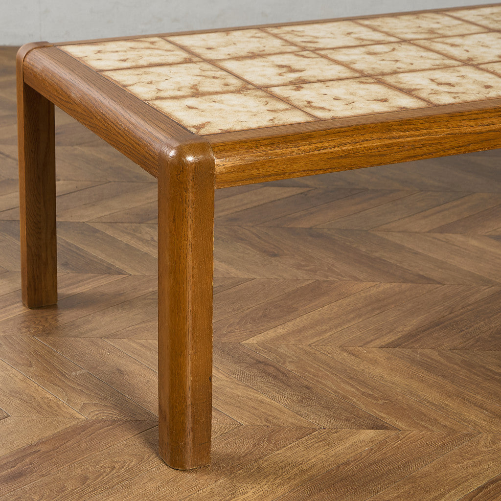 ベルギー ヴィンテージ タイルトップ コーヒーテーブル センターテーブル