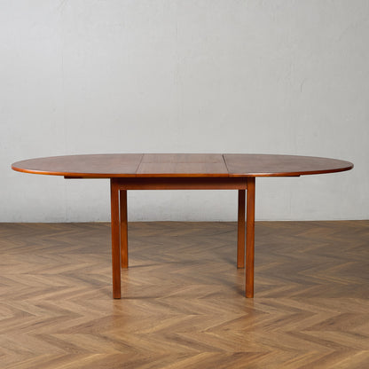 英国 ヴィンテージ オーバル ロング ダイニングテーブル #94160