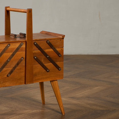 英国 ヴィンテージ ソーイングボックス