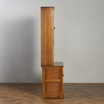 Old Colonial ヴィンテージ ブックケース カップボード ラウンドゴールドラベル