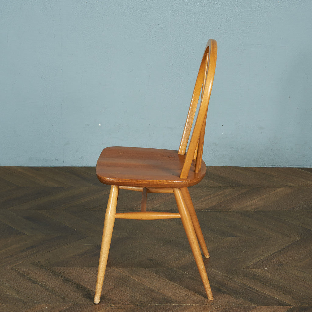 o*s様 ヴィンテージ ERCOL•アーコール チェア(D-4) ERCOL Vintage 4-Spoke Hoop Back Chair / Round Gold Label #84408