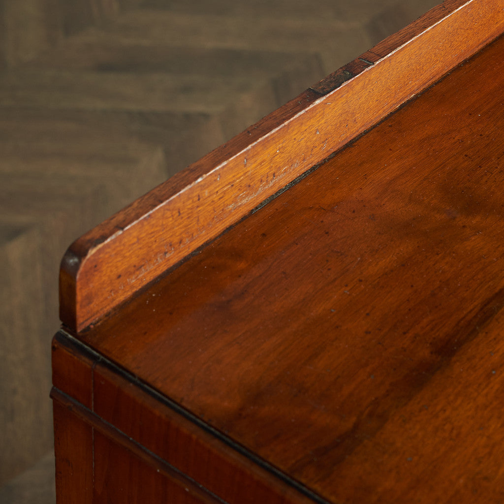 Antique British walnut double-sided desk #82058