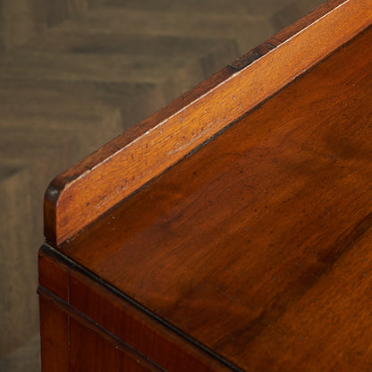 Antique British walnut double-sided desk #82058