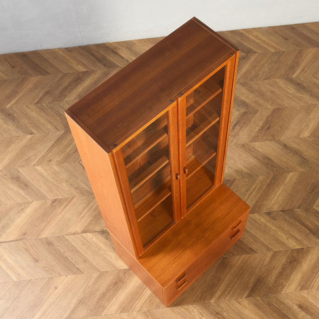 ヴィンテージ ガラス キャビネット