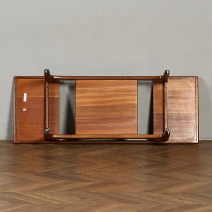 ロングジョン ヴィンテージ ガラストップ コーヒーテーブル