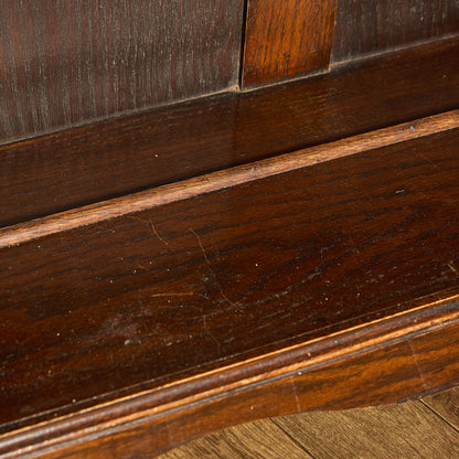 英国 クラシック オーク材 ブックケース 食器棚