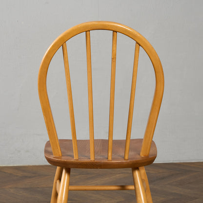 ヴィンテージ 4本 スポーク フープバックチェア ラウンドゴールドラベル
