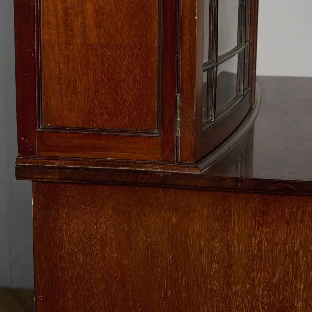 英国 アンティーク ビューロー ブックケース