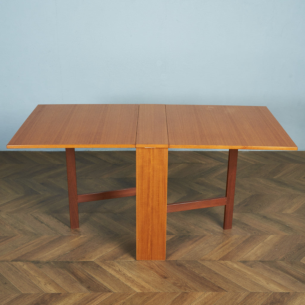 デンマーク Ansager Mobler ヴィンテージ ドロップリーフゲートレッグテーブル / ダイニングテーブル #83632