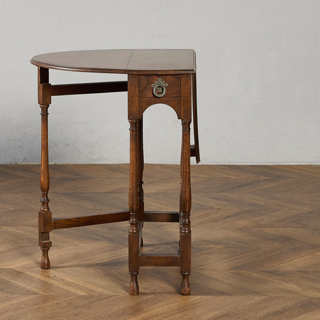 英国 クラシック ドロップリーフ ゲートレッグテーブル