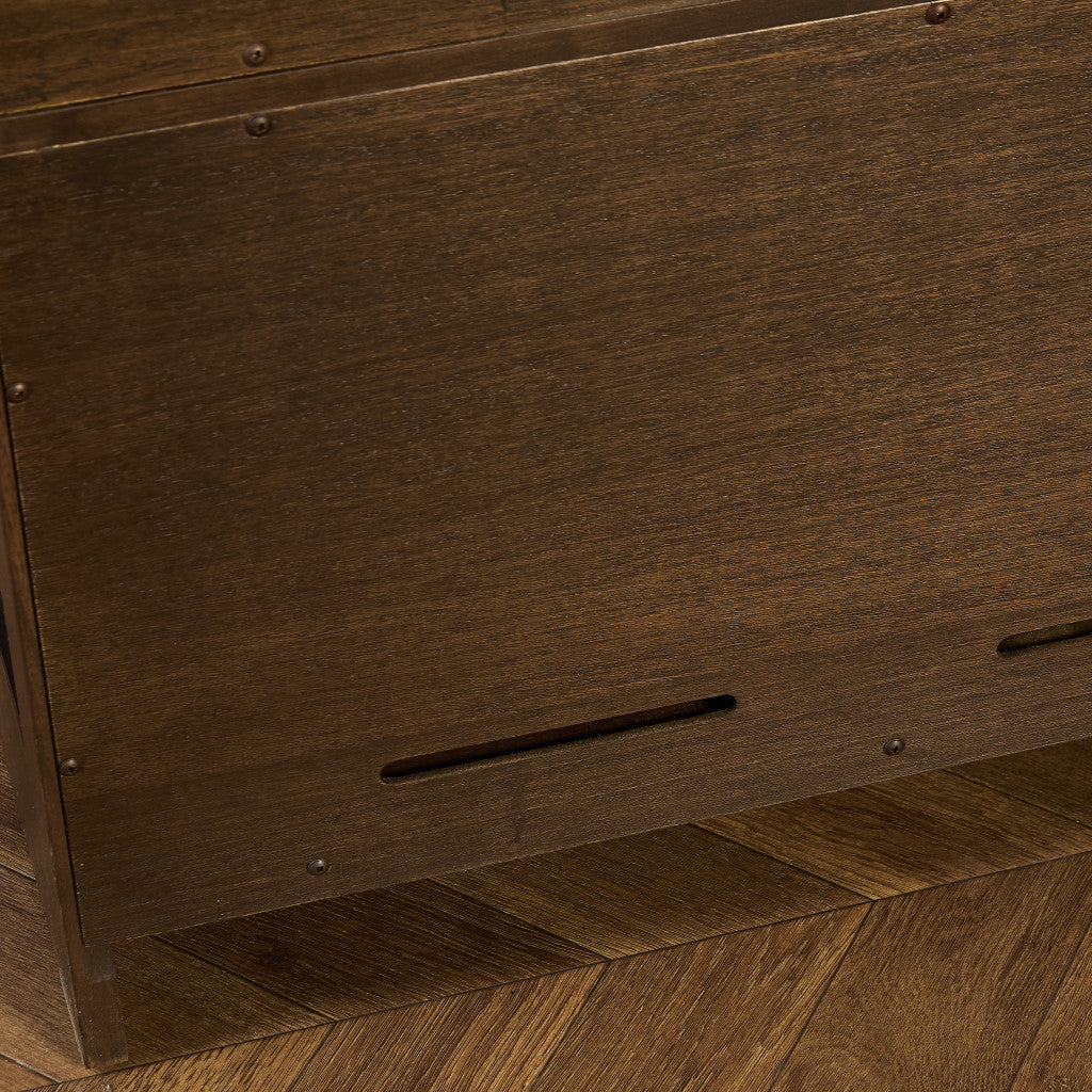 Old Colonial Mural レコード キャビネット  ラウンドゴールドラベル