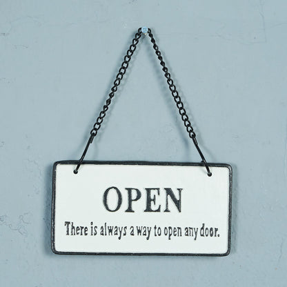 OPEN&CLOSED アイアンプレート