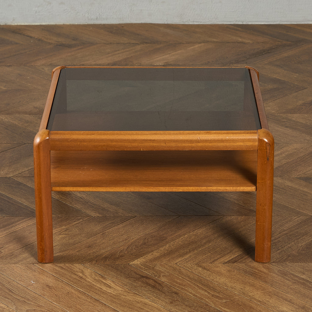 メイヤー myer ヴィンテージ スモーク ガラストップ コーヒーテーブル #91640