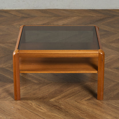 メイヤー myer ヴィンテージ スモーク ガラストップ コーヒーテーブル #91640