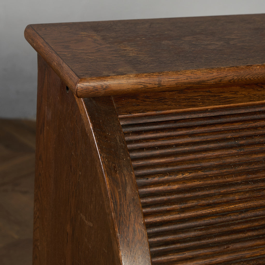 英国 クラシック ロールトップ ライティング ビューロー