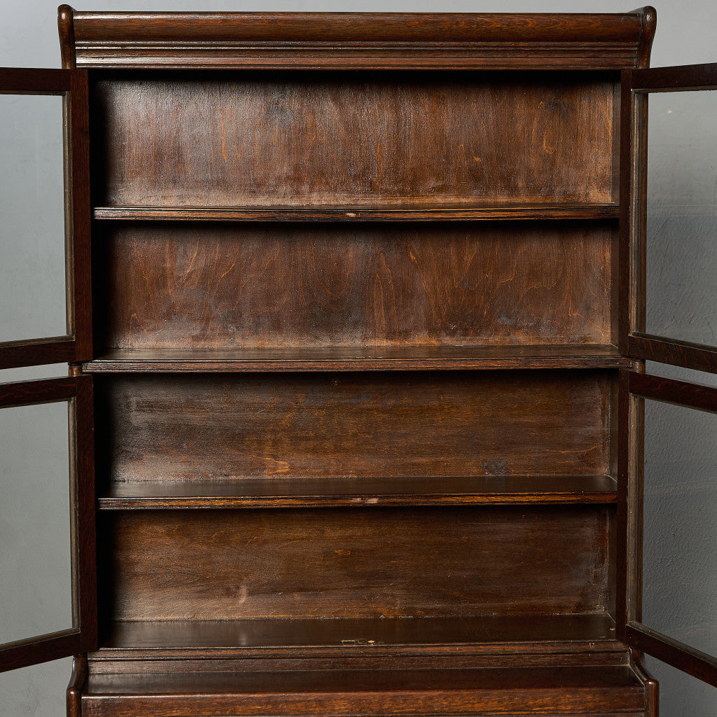 英国 クラシック スタッキング ビューロー ブックケース