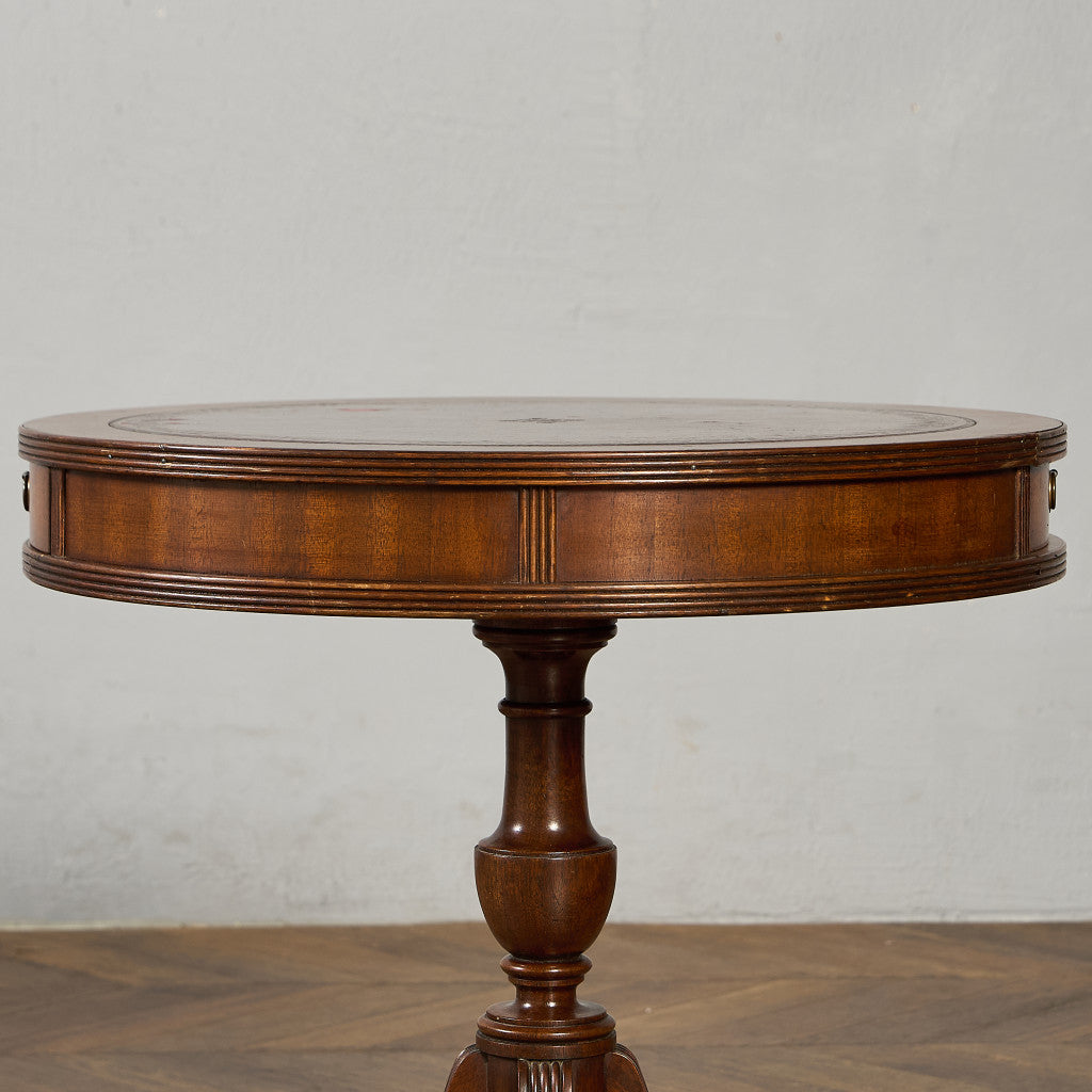 英国 クラシック リージェンシー 様式 ドラムテーブル