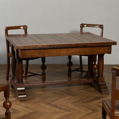 英国 クラシック ドローリーフ ロング ダイニングテーブル