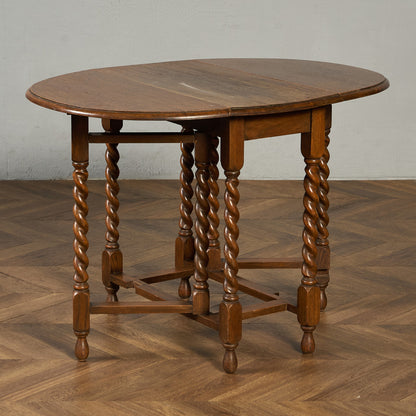 英国 クラシック ドロップリーフ ゲートレッグテーブル