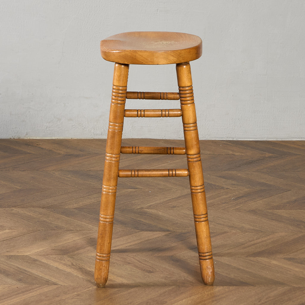 イギリス ヴィンテージ ハイ スツール