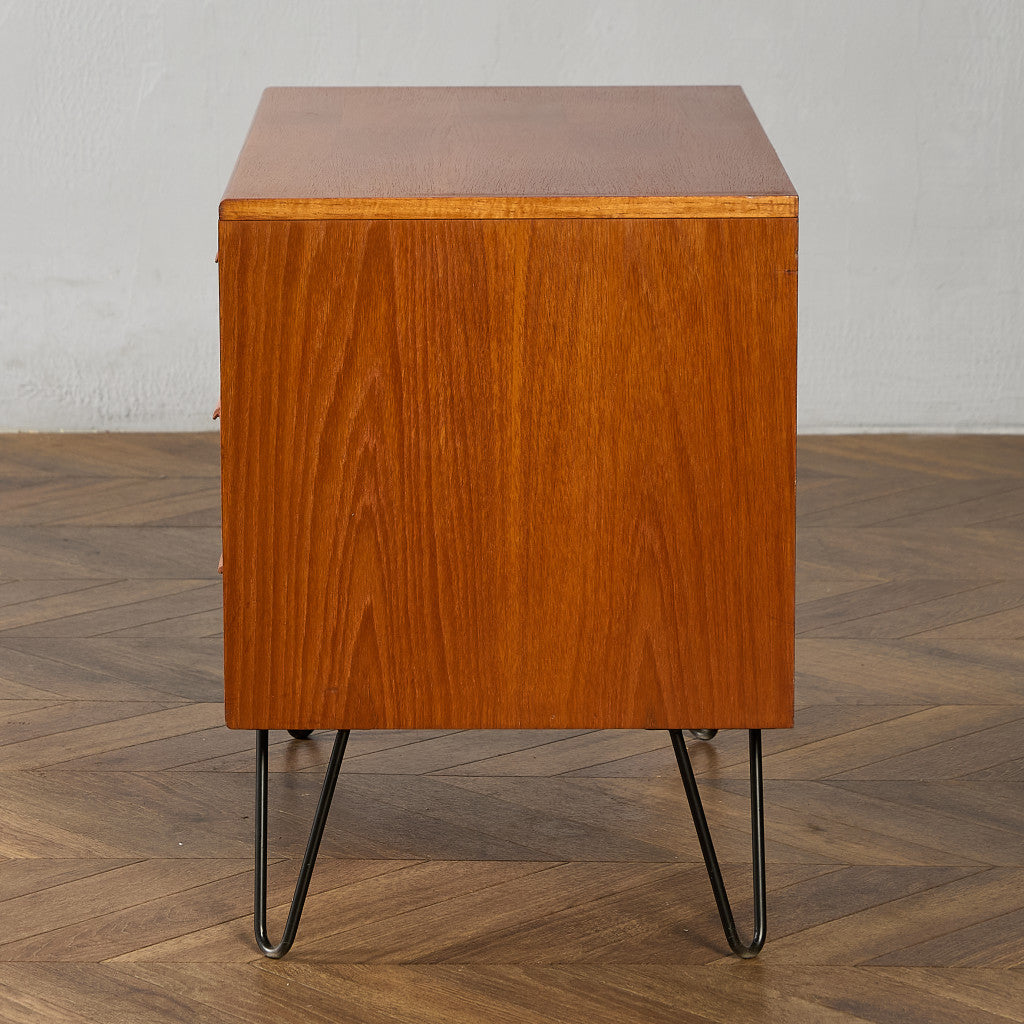 ジープラン G-PLAN Fresco 3段チェスト カスタム アイアン ヘアピンレッグ #95488