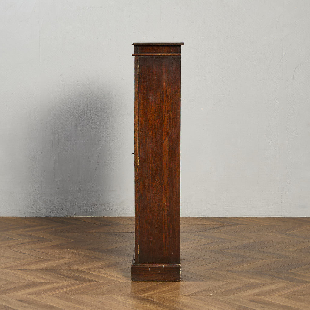 英国 クラシック オーク材 ブックケース 食器棚