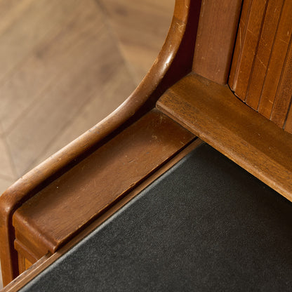 英国 ヴィンテージ 蛇腹扉 ライティングビューロー