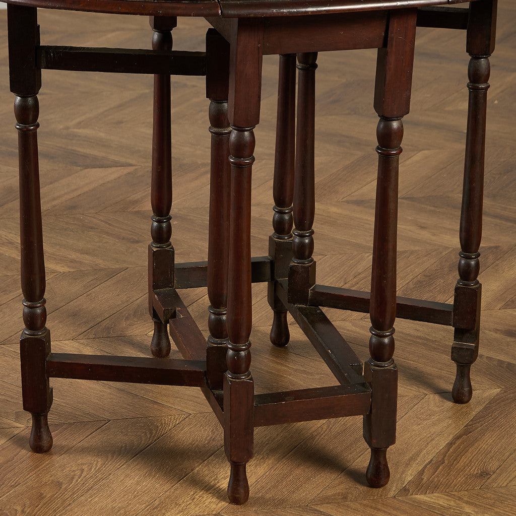 英国 クラシック ドロップリーフ ゲートレッグテーブル