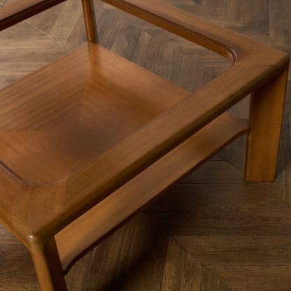 ヴィンテージ  ガラストップ コーヒーテーブル