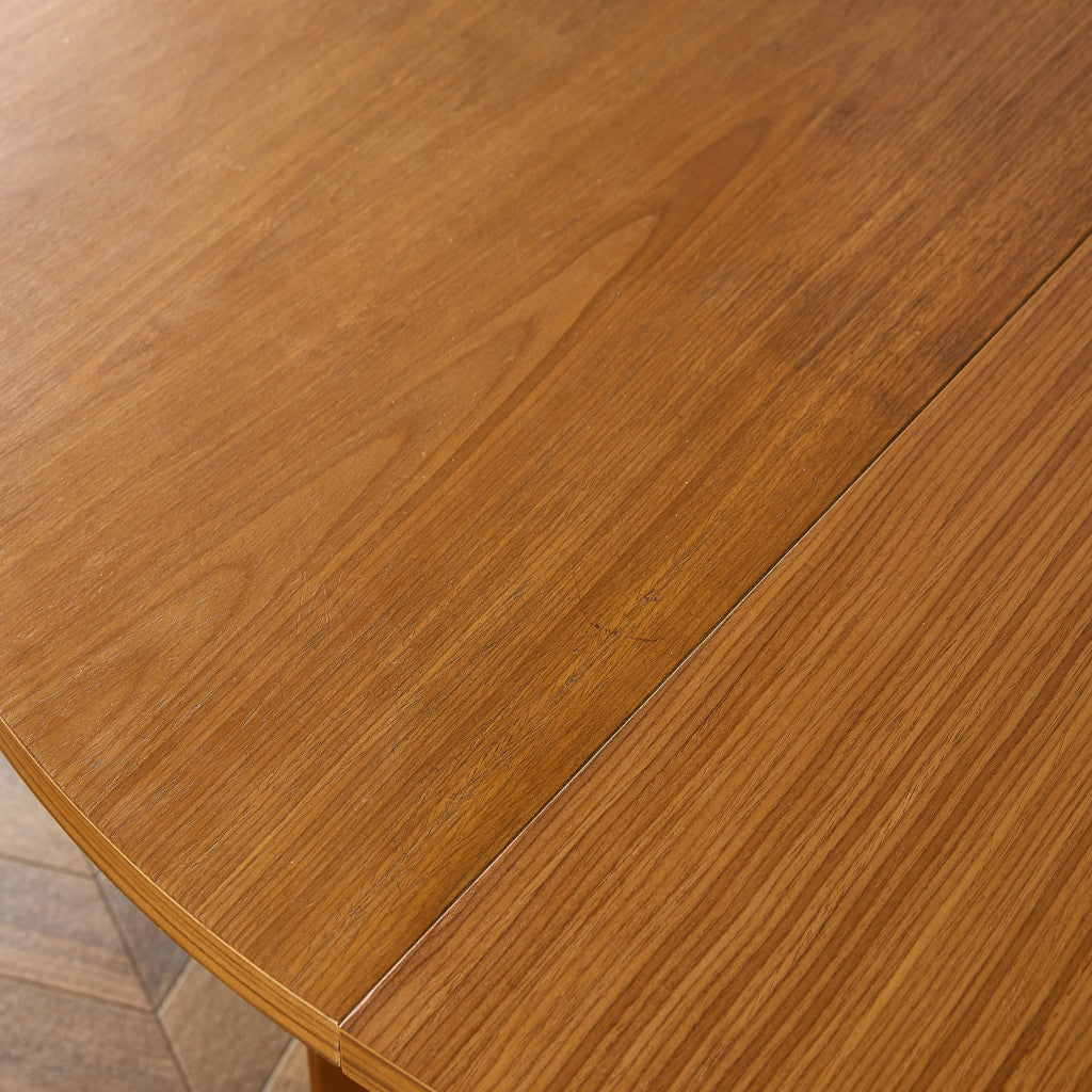 英国 ヴィンテージ エクステンション ラウンド ダイニングテーブル